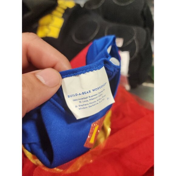 Build A Bear BABw Super girl outfit W Red Boots, Lego Batman, Extra Cape, Joker - Picture 10 of 16